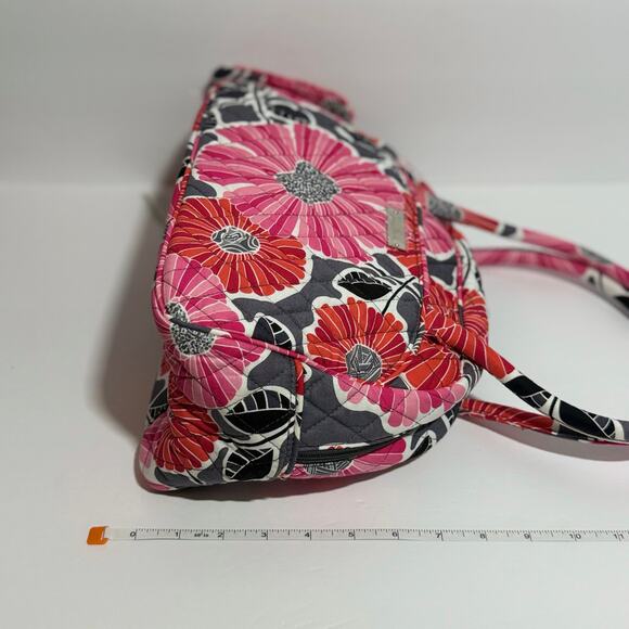 🌸 NWT Vera Bradley Bowler Bag & Wallet Cherry Blossoms Quilted Satchel Purse - Picture 4 of 7
